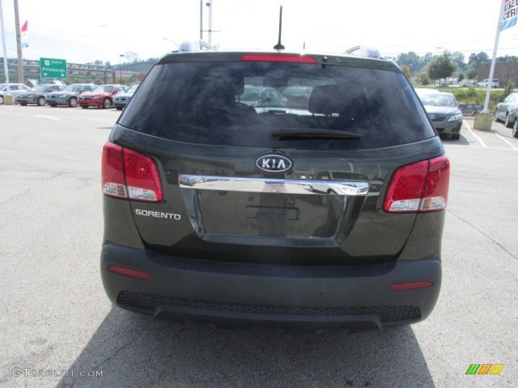 2011 Sorento LX AWD - Tuscan Olive / Black photo #8