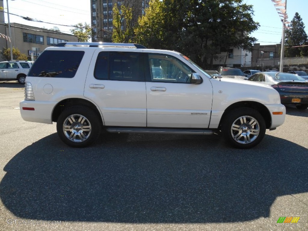 2010 Mountaineer V6 Premier AWD - White Platinum Tri-Coat Metallic / Camel photo #3