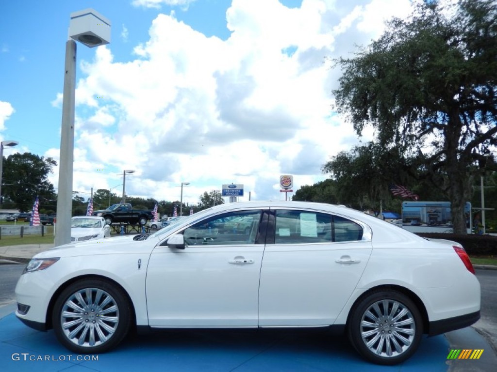 White Platinum Metallic Tri-coat 2014 Lincoln MKS FWD Exterior Photo #85871911