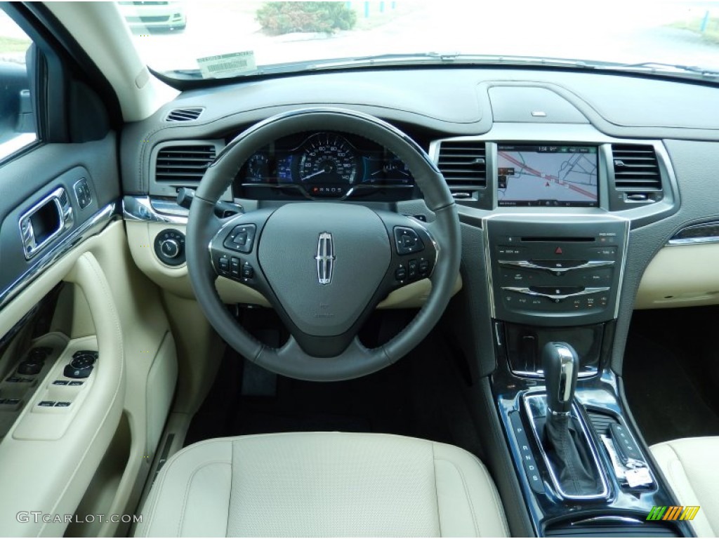 2014 Lincoln MKS FWD Light Dune Dashboard Photo #85872091