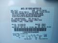  2014 MKS FWD White Platinum Metallic Tri-coat Color Code UG