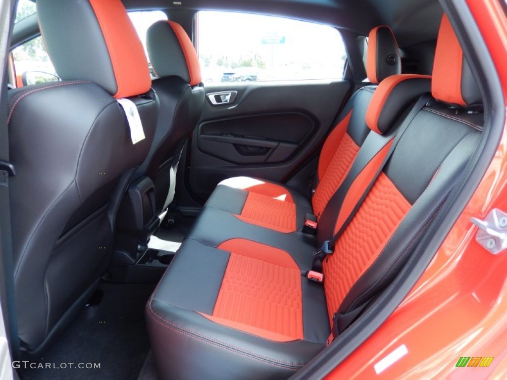 2014 Ford Fiesta ST Hatchback Rear Seat Photo #85872706