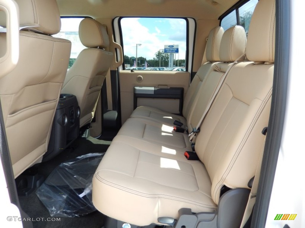 2014 Ford F350 Super Duty Lariat Crew Cab 4x4 Rear Seat Photo #85873036