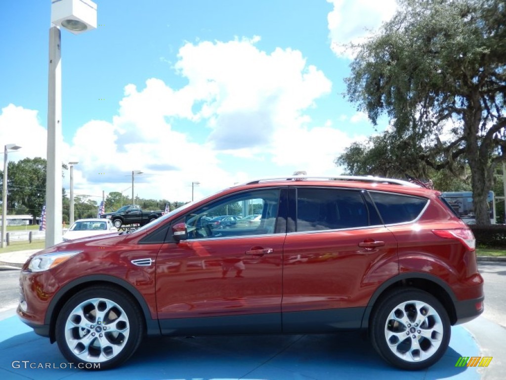 2014 Escape Titanium 2.0L EcoBoost - Sunset / Medium Light Stone photo #2