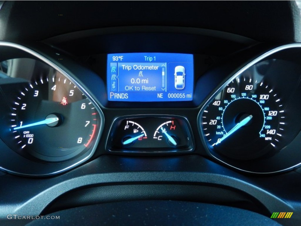 2014 Escape SE 1.6L EcoBoost - Deep Impact Blue / Medium Light Stone photo #9