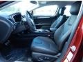 Charcoal Black 2014 Ford Fusion Hybrid Titanium Interior Color