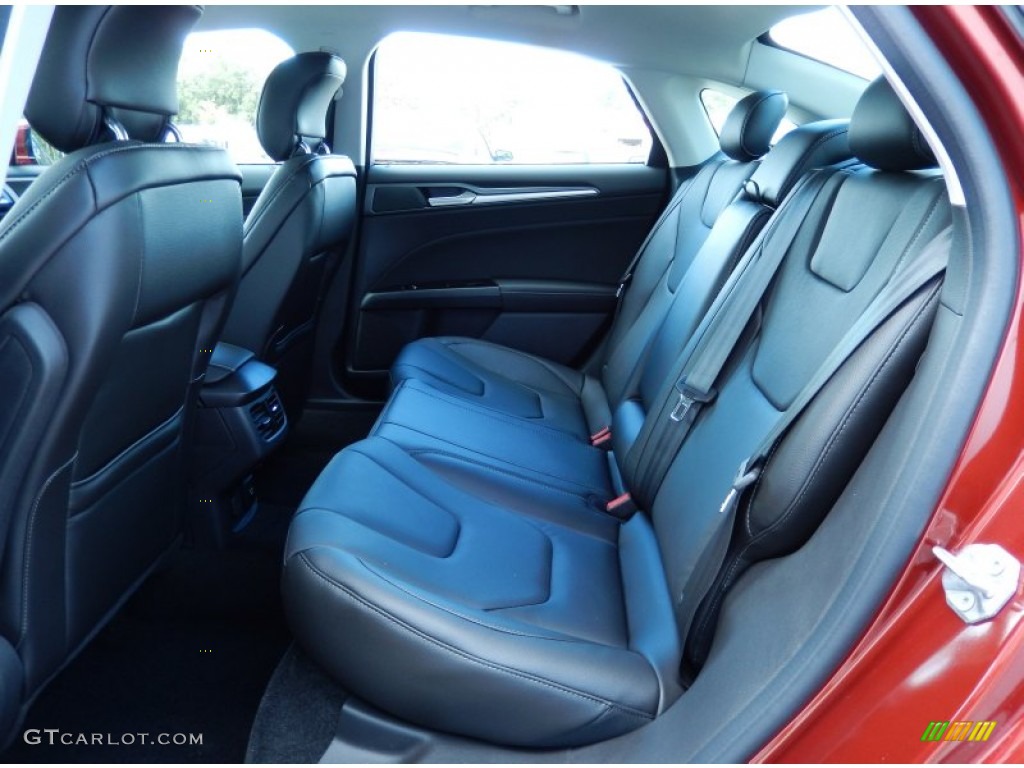 2014 Ford Fusion Hybrid Titanium Rear Seat Photo #85873999