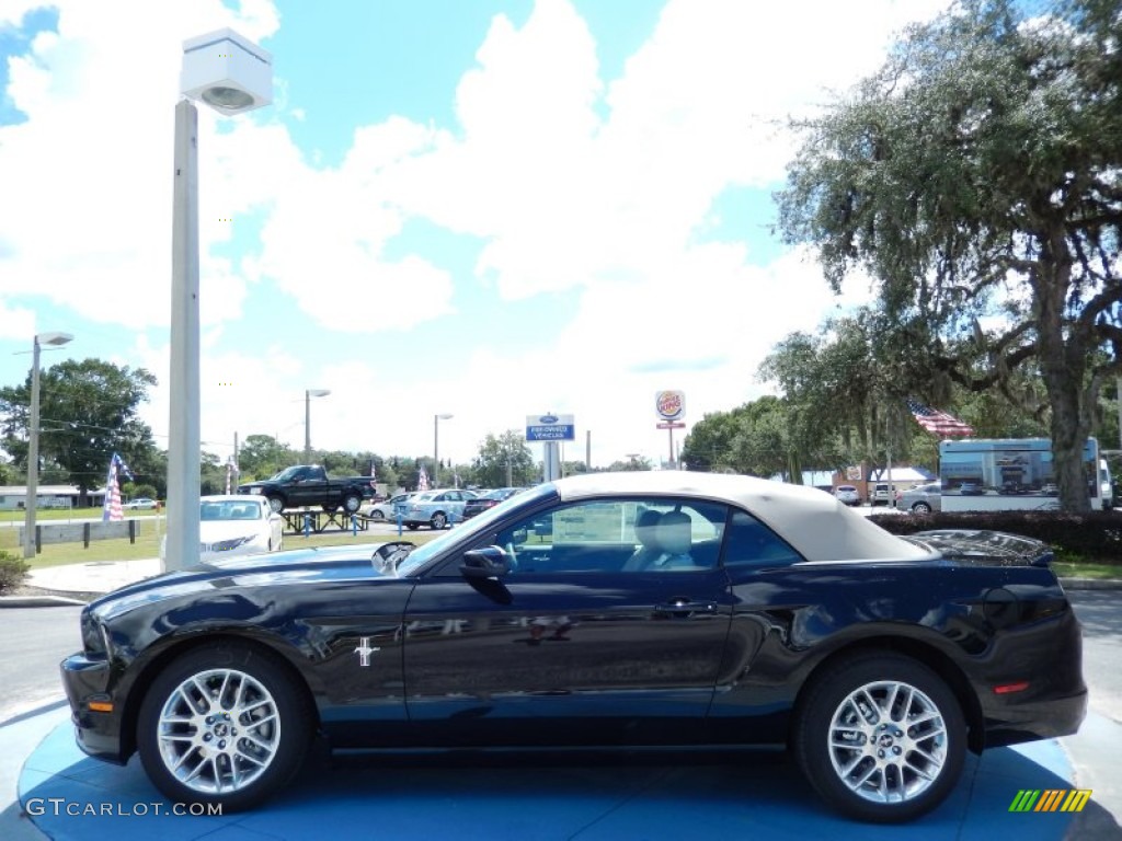 Black 2014 Ford Mustang V6 Premium Convertible Exterior Photo #85874178