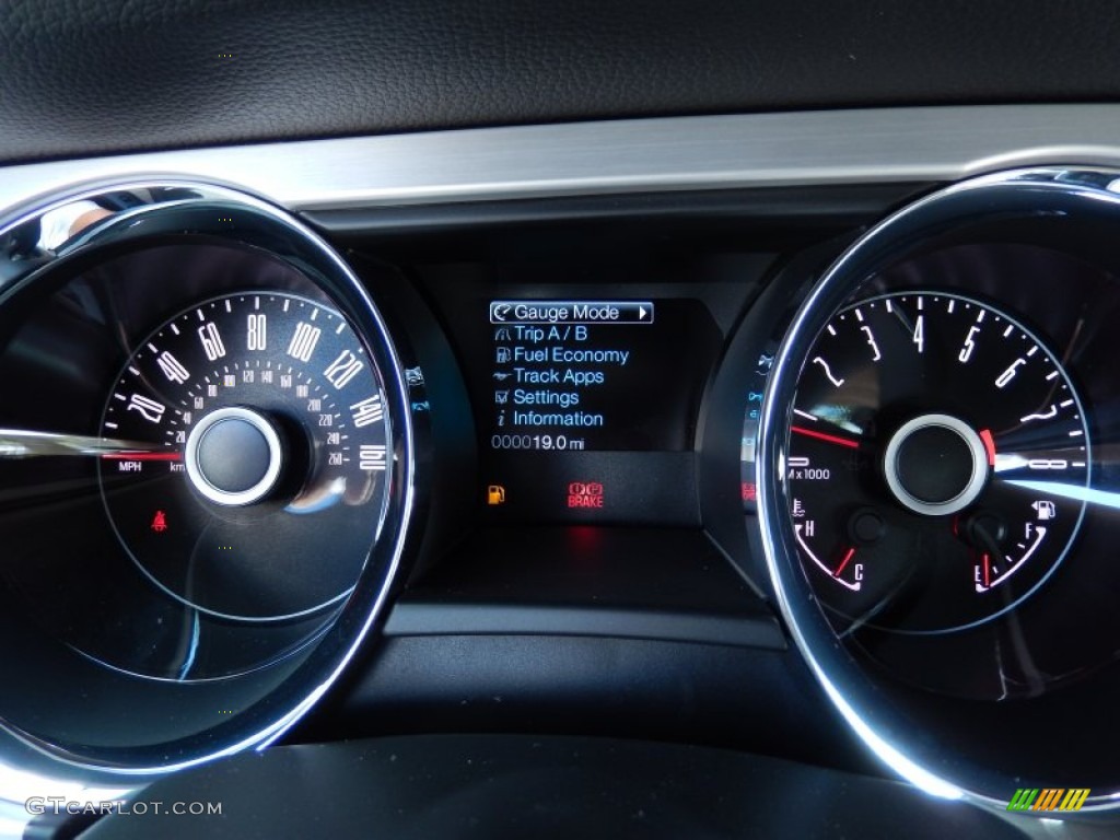 2014 Ford Mustang V6 Premium Convertible Gauges Photo #85874359