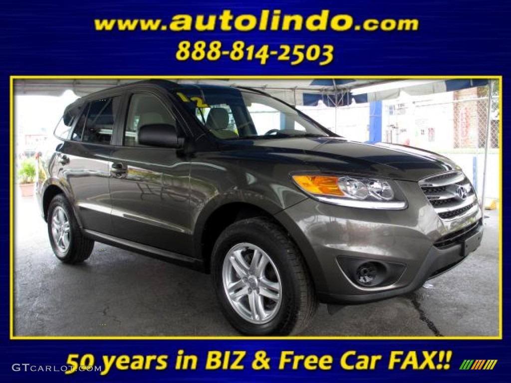 2012 Santa Fe GLS - Mineral Gray / Beige photo #1