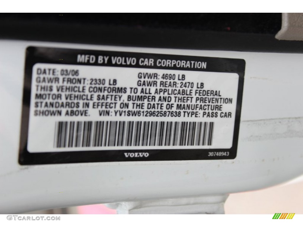 2006 V70 2.4 - Ice White / Taupe photo #32