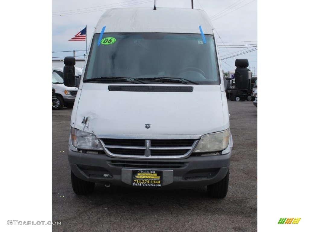 2006 Sprinter Van 3500 High Roof Cargo - Arctic White / Gray photo #2