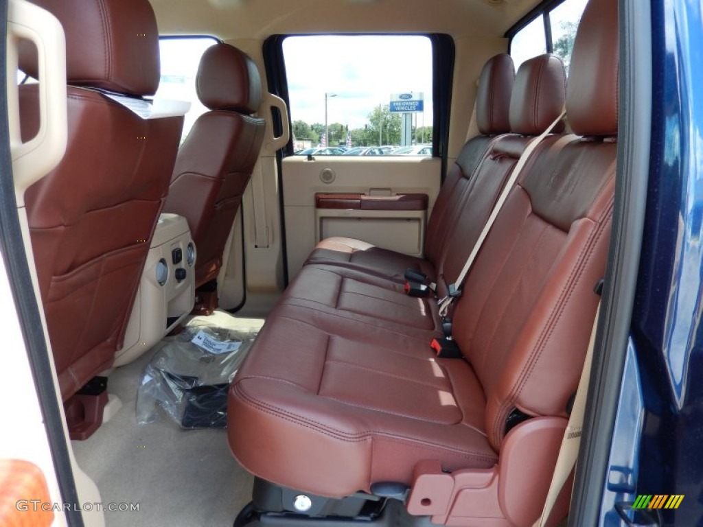 2014 Ford F250 Super Duty King Ranch Crew Cab 4x4 Rear Seat Photo #85876639