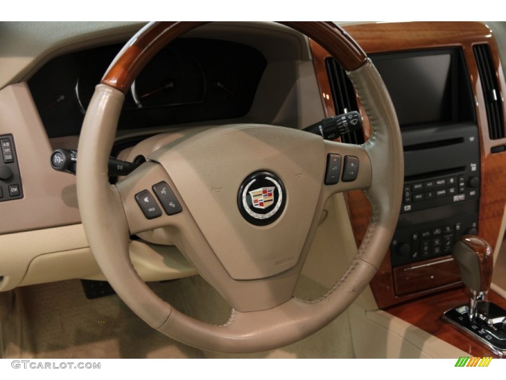 2007 Cadillac STS V6 Cashmere Steering Wheel Photo #85877296