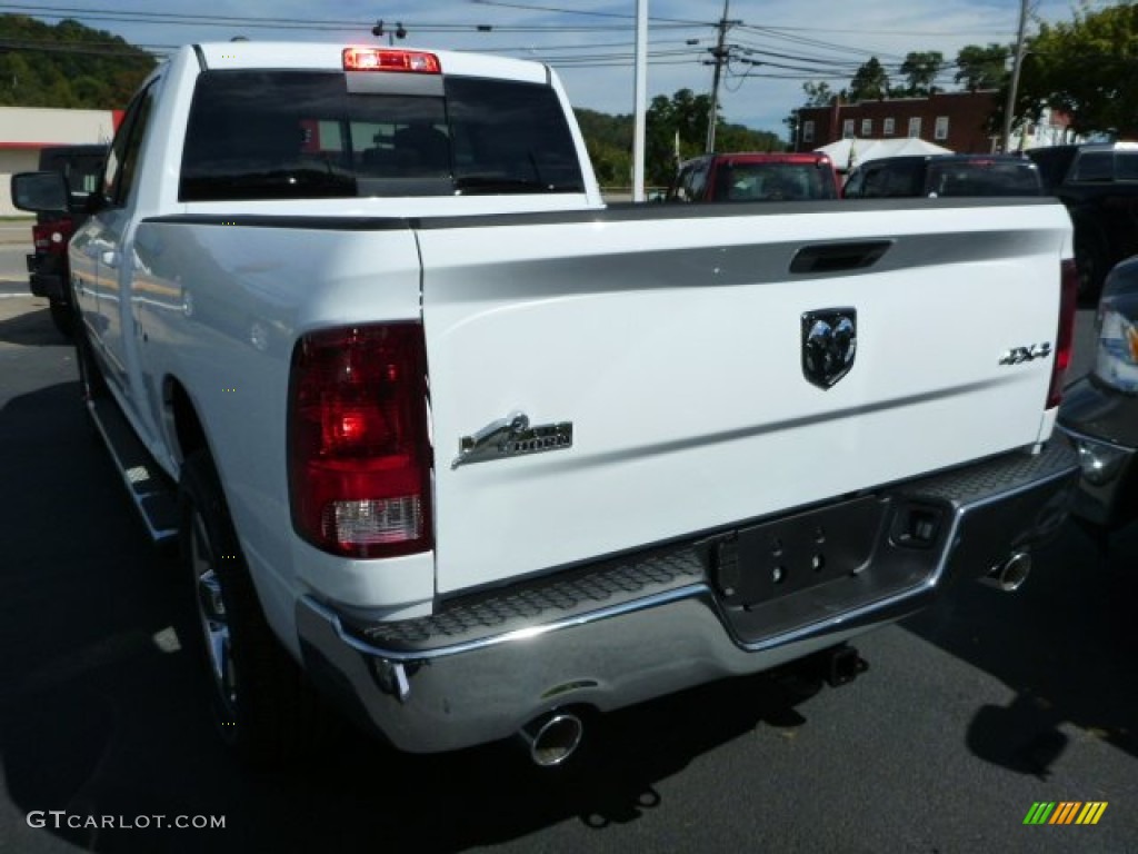 2014 1500 Big Horn Quad Cab 4x4 - Bright White / Black/Diesel Gray photo #3