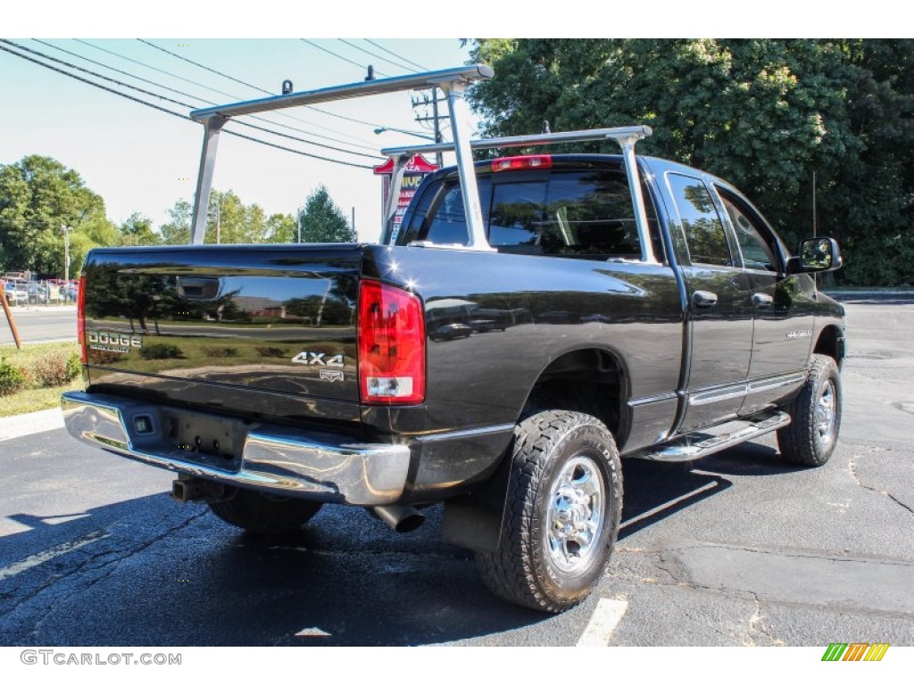 2004 Ram 3500 Laramie Quad Cab 4x4 - Black / Dark Slate Gray photo #6