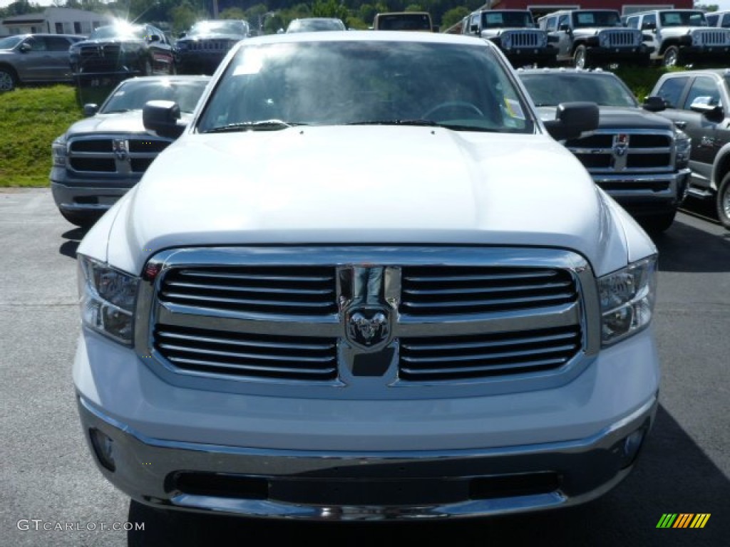 2014 1500 Big Horn Quad Cab 4x4 - Bright White / Black/Diesel Gray photo #11