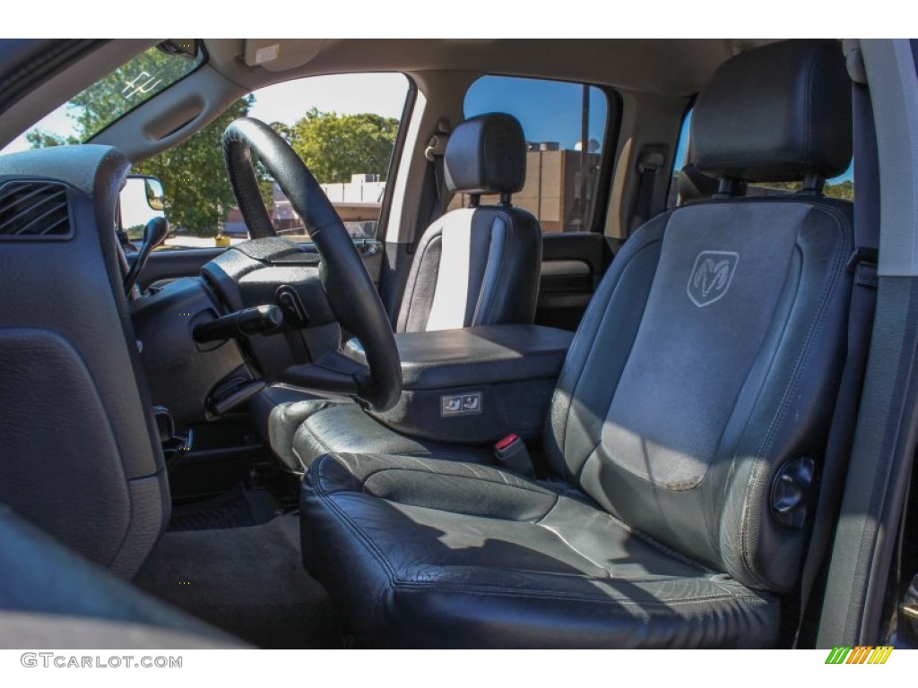 2004 Ram 3500 Laramie Quad Cab 4x4 - Black / Dark Slate Gray photo #11