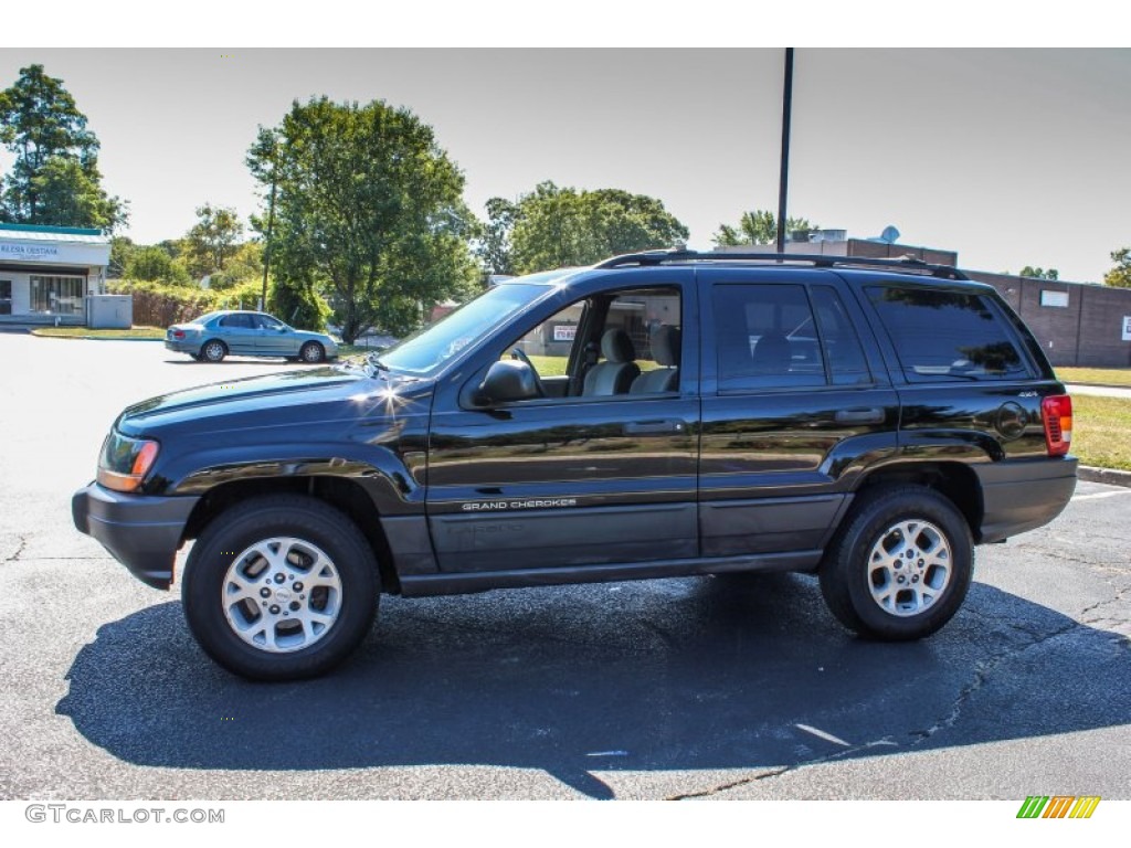 2000 Grand Cherokee Laredo 4x4 - Black / Agate photo #3