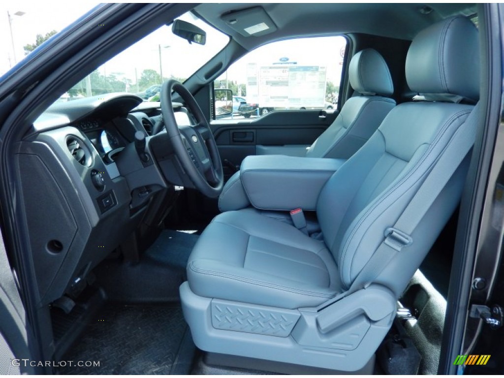 Steel Gray Interior 2013 Ford F150 XL Regular Cab Photo #85878163