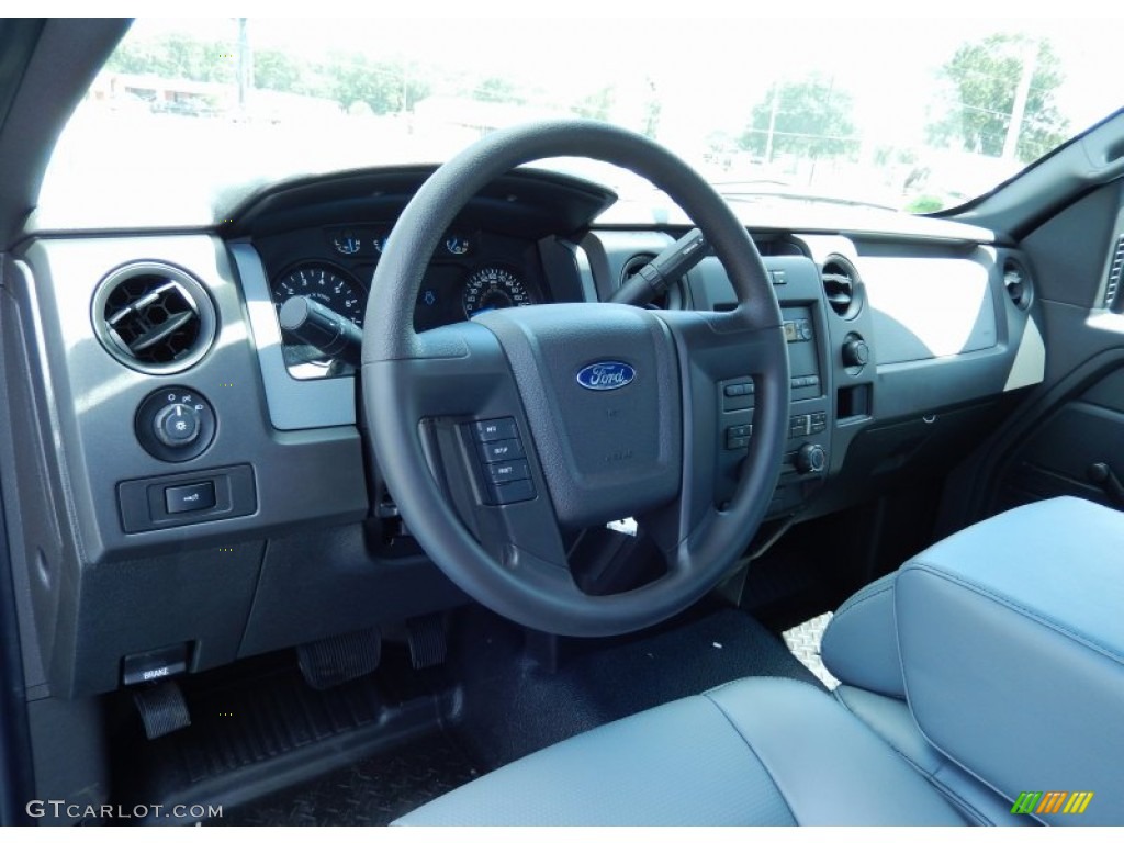 2013 Ford F150 XL Regular Cab Steel Gray Dashboard Photo #85878190