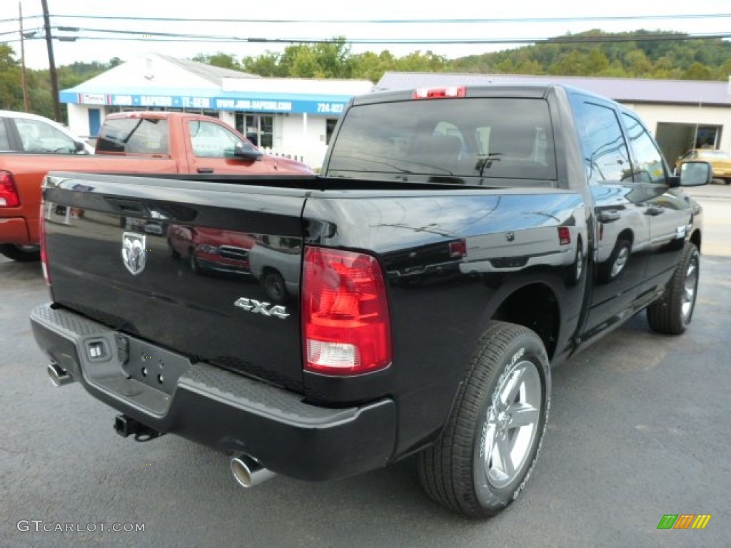 2014 1500 Express Crew Cab 4x4 - Black / Black/Diesel Gray photo #6