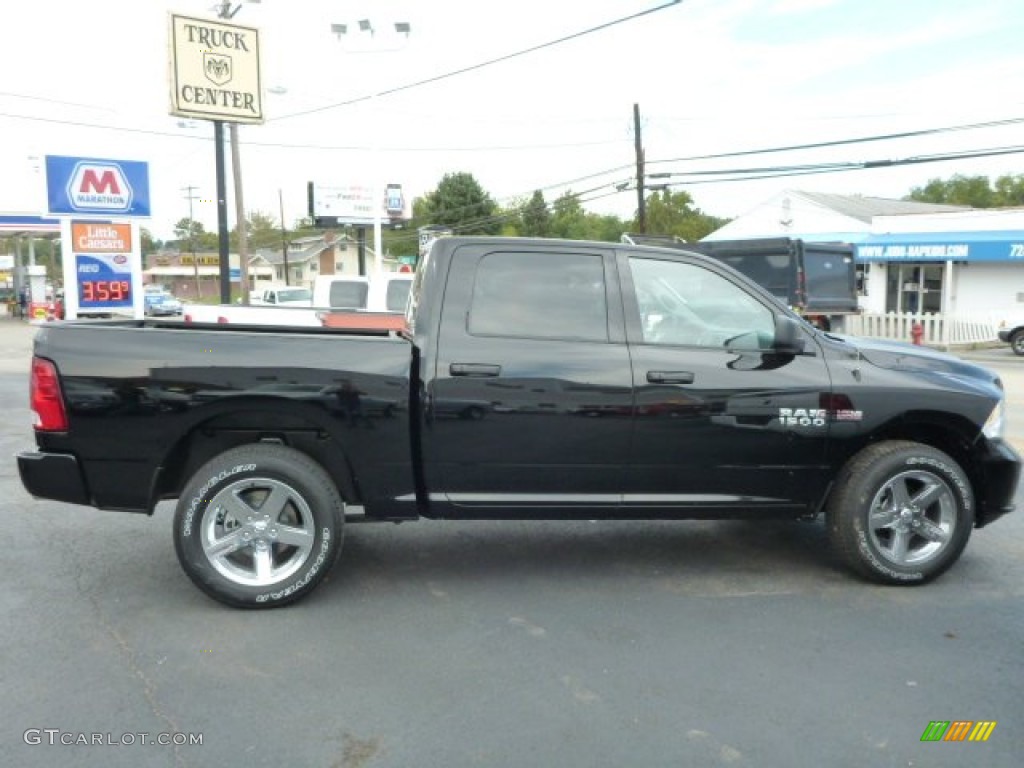 2014 1500 Express Crew Cab 4x4 - Black / Black/Diesel Gray photo #7