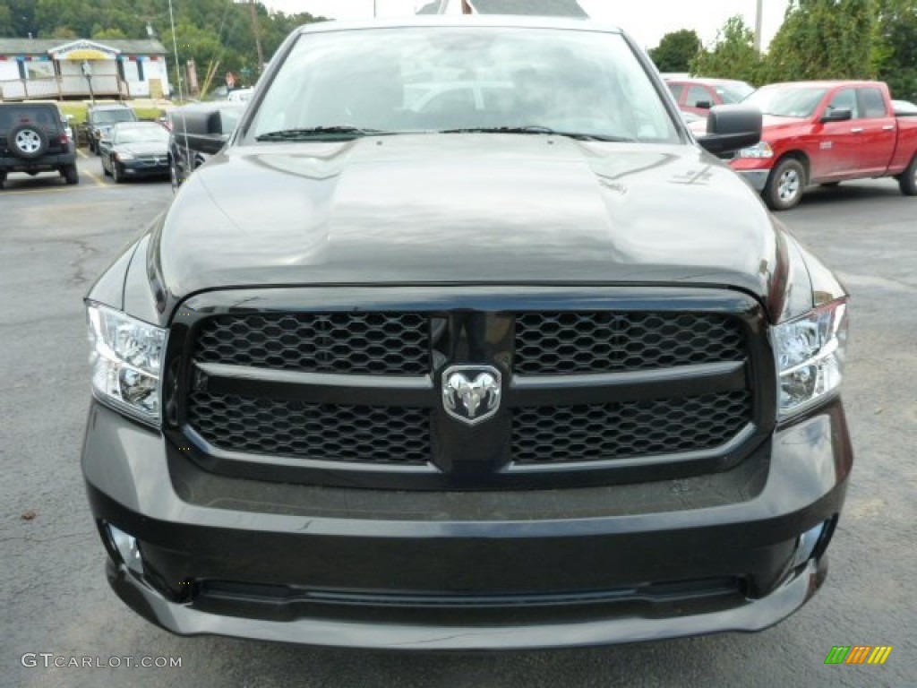 2014 1500 Express Crew Cab 4x4 - Black / Black/Diesel Gray photo #9