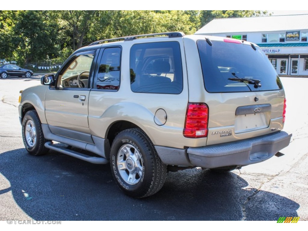 2003 Explorer Sport XLT 4x4 - Harvest Gold Metallic / Medium Parchment Beige photo #4