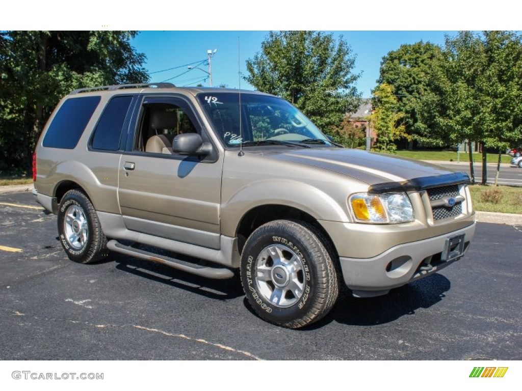 2003 Explorer Sport XLT 4x4 - Harvest Gold Metallic / Medium Parchment Beige photo #8