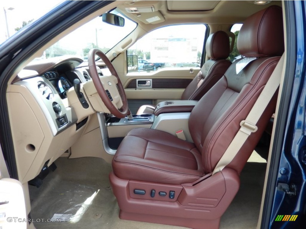 2013 F150 King Ranch SuperCrew 4x4 - Blue Jeans Metallic / King Ranch Chaparral Leather photo #6
