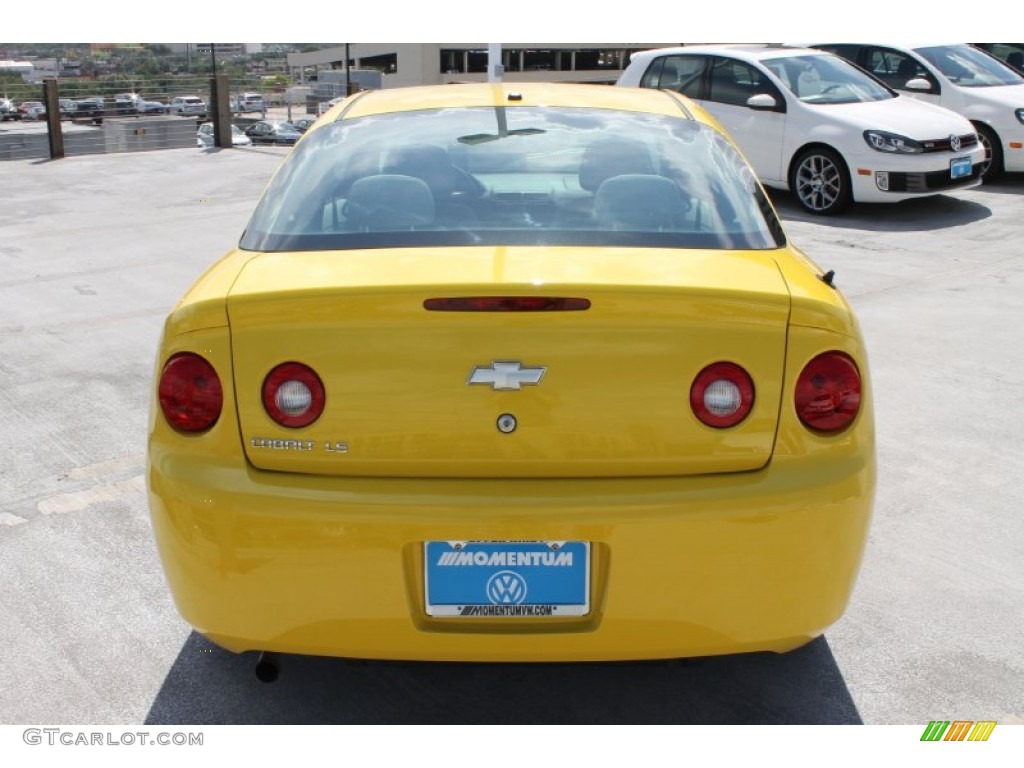 2008 Cobalt LS Coupe - Rally Yellow / Gray photo #8