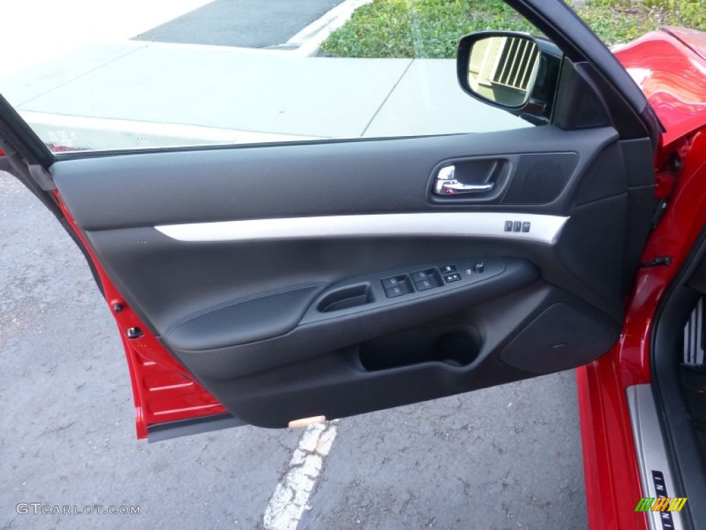 2009 Infiniti G 37 Journey Sedan Graphite Door Panel Photo #85879972