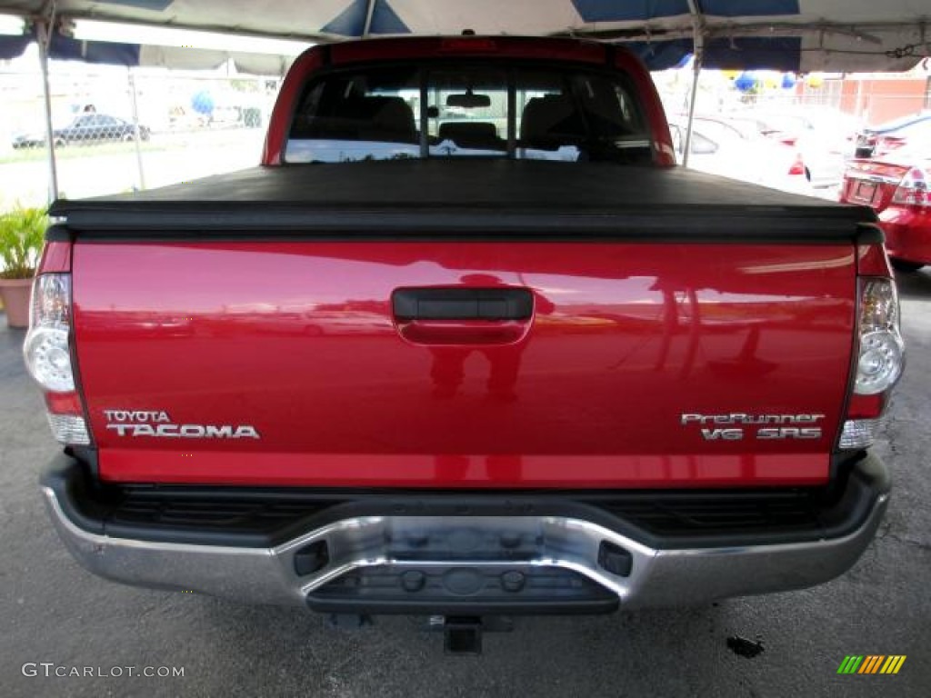 2010 Tacoma V6 SR5 PreRunner Double Cab - Barcelona Red Metallic / Sand Beige photo #5