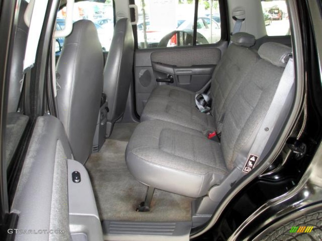 2002 Explorer XLS 4x4 - Black Clearcoat / Midnight Grey photo #9