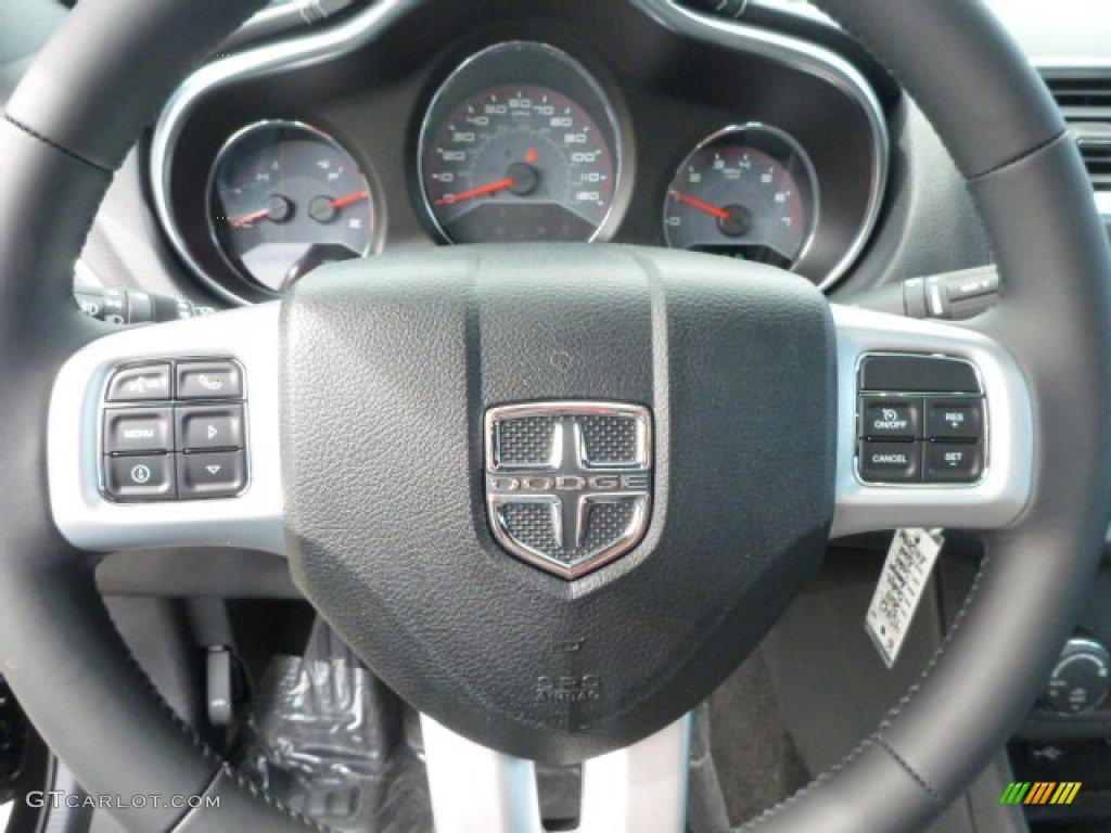 2014 Dodge Avenger SXT Black Steering Wheel Photo #85882456