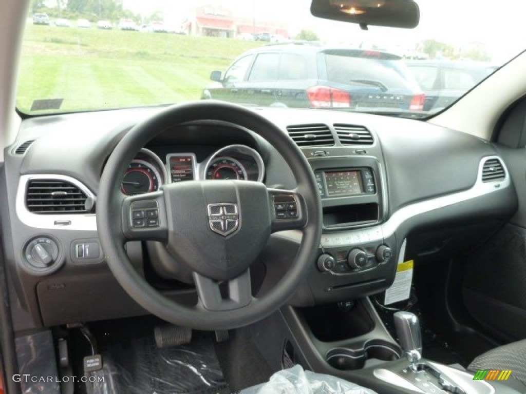 2014 Dodge Journey SXT AWD Black Dashboard Photo #85883680