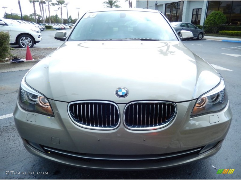 2010 5 Series 528i xDrive Sedan - Platinum Bronze Metallic / Cream Beige photo #2