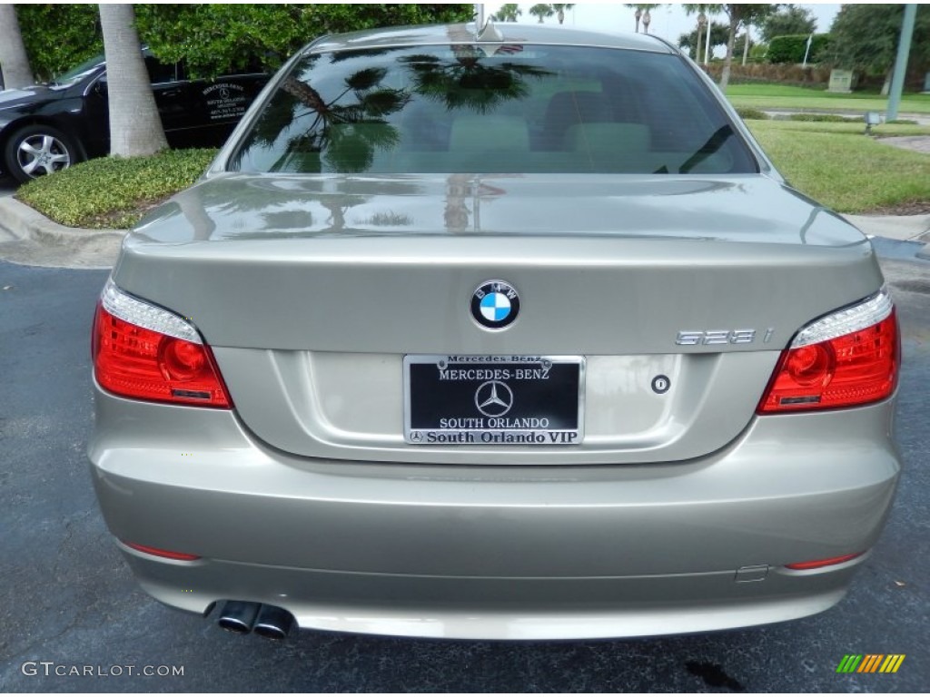 2010 5 Series 528i xDrive Sedan - Platinum Bronze Metallic / Cream Beige photo #6