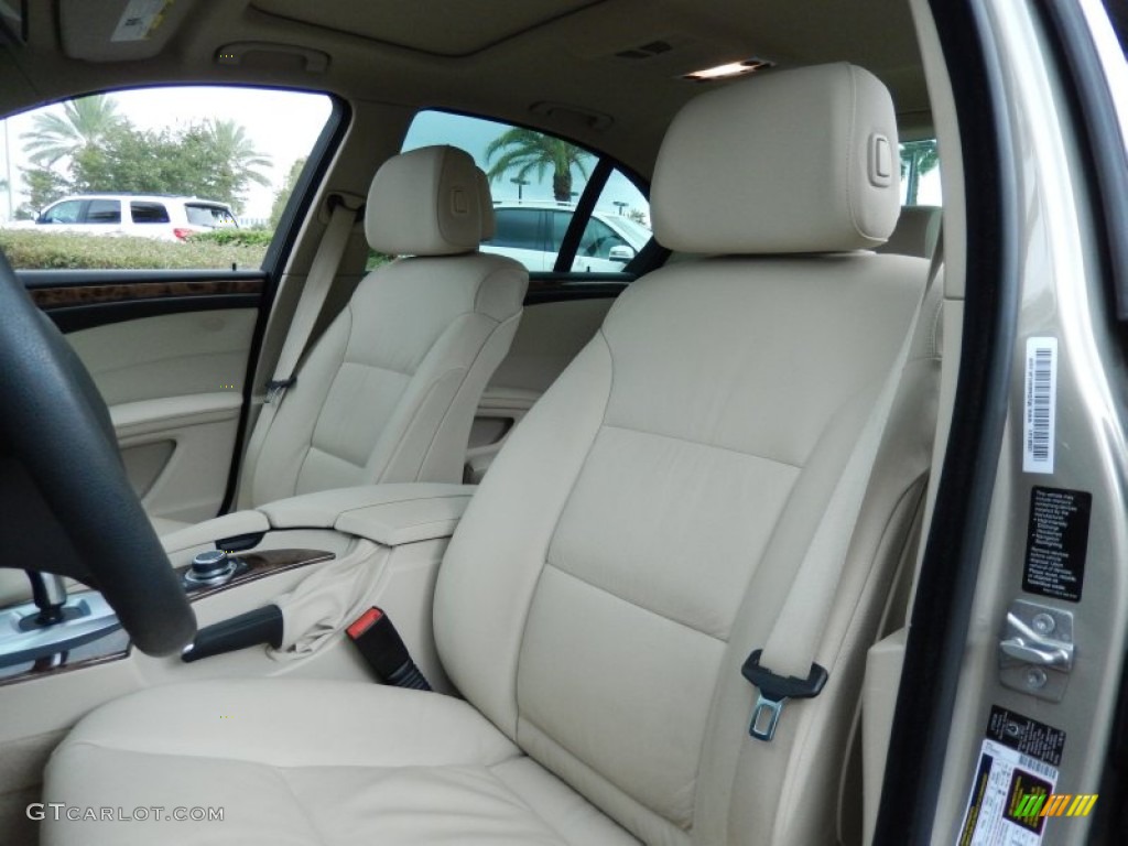 2010 5 Series 528i xDrive Sedan - Platinum Bronze Metallic / Cream Beige photo #14