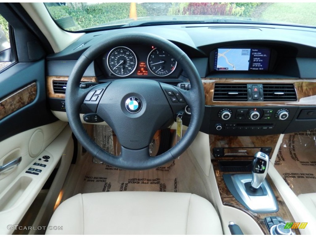 2010 5 Series 528i xDrive Sedan - Platinum Bronze Metallic / Cream Beige photo #22