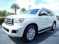 2013 Blizzard White Pearl Toyota Sequoia Platinum  photo #3