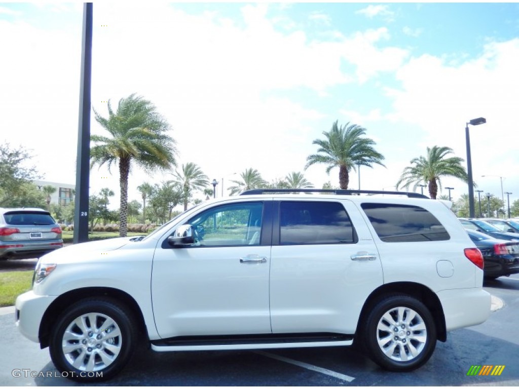 Blizzard White Pearl 2013 Toyota Sequoia Platinum Exterior Photo #85884505