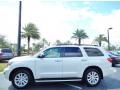 Blizzard White Pearl 2013 Toyota Sequoia Platinum Exterior