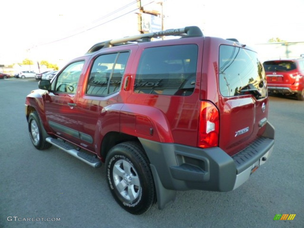 2013 Xterra S 4x4 - Cayenne Red / Gray photo #5