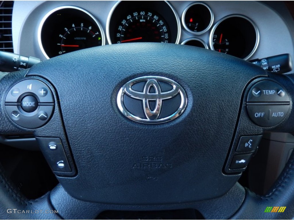 2013 Toyota Sequoia Platinum Graphite Steering Wheel Photo #85885135
