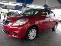 2012 Red Brick Nissan Versa 1.6 SV Sedan  photo #3