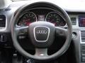 2007 Audi Q7 Black Interior Steering Wheel Photo