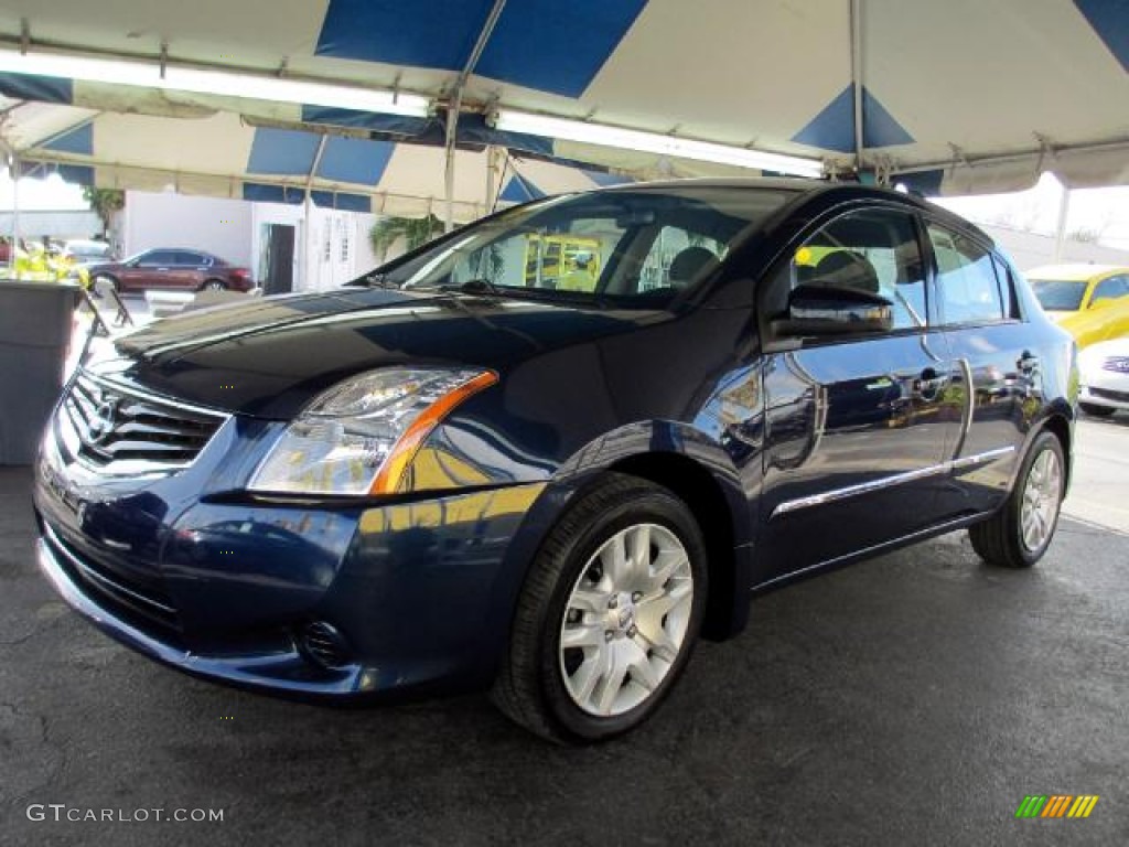 2012 Sentra 2.0 S - Blue Onyx / Charcoal photo #2