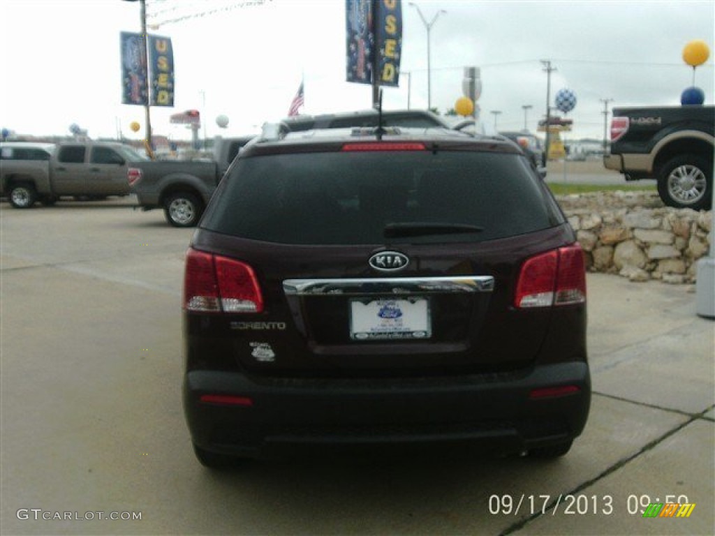 2012 Sorento LX - Dark Cherry / Beige photo #4